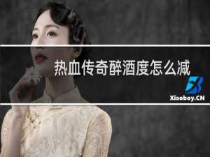 热血传奇醉酒度怎么减