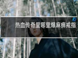 热血传奇里哪里爆麻痹戒指
