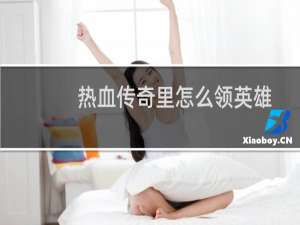 热血传奇里怎么领英雄