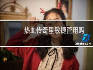 热血传奇里敏捷管用吗
