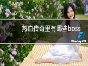 热血传奇里有哪些boss