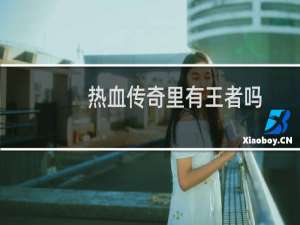 热血传奇里有王者吗