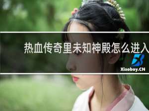 热血传奇里未知神殿怎么进入