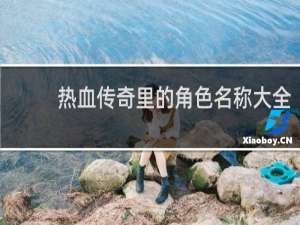 热血传奇里的角色名称大全