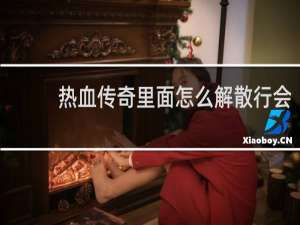 热血传奇里面怎么解散行会