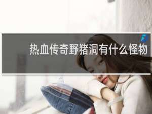 热血传奇野猪洞有什么怪物