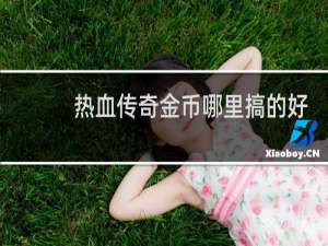 热血传奇金币哪里搞的好