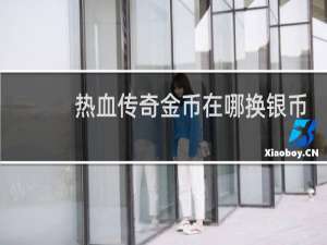 热血传奇金币在哪换银币
