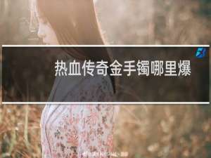 热血传奇金手镯哪里爆