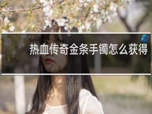 热血传奇金条手镯怎么获得