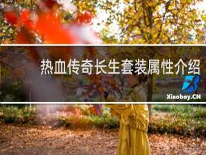 热血传奇长生套装属性介绍