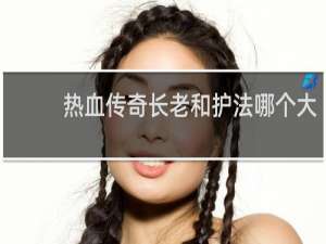 热血传奇长老和护法哪个大
