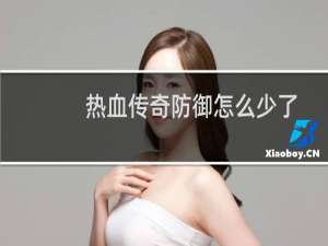 热血传奇防御怎么少了