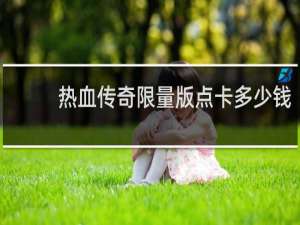 热血传奇限量版点卡多少钱