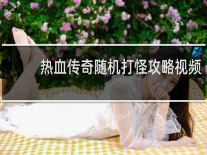 热血传奇随机打怪攻略视频