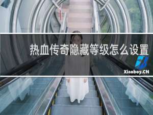 热血传奇隐藏等级怎么设置