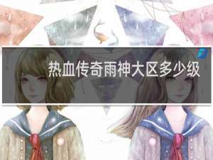 热血传奇雨神大区多少级