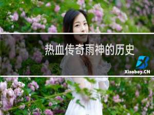 热血传奇雨神的历史