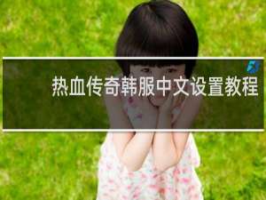 热血传奇韩服中文设置教程