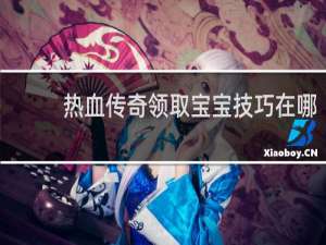 热血传奇领取宝宝技巧在哪