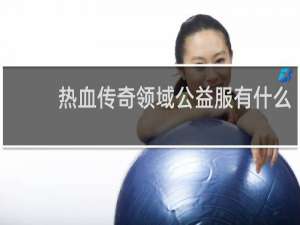 热血传奇领域公益服有什么