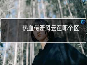 热血传奇风云在哪个区