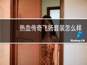 热血传奇飞扬套装怎么样