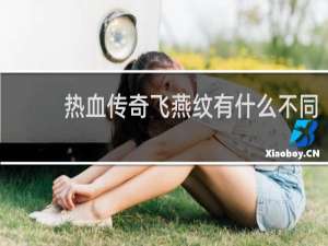 热血传奇飞燕纹有什么不同