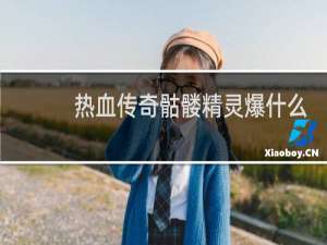 热血传奇骷髅精灵爆什么