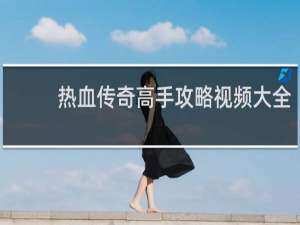 热血传奇高手攻略视频大全