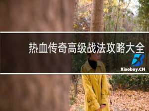 热血传奇高级战法攻略大全
