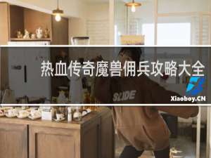热血传奇魔兽佣兵攻略大全