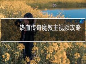 热血传奇魔教主视频攻略