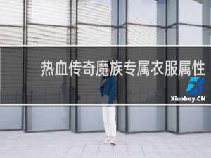 热血传奇魔族专属衣服属性