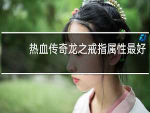 热血传奇龙之戒指属性最好