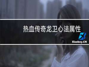 热血传奇龙卫心法属性