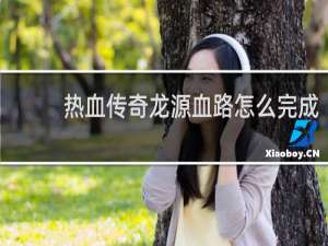 热血传奇龙源血路怎么完成
