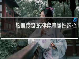 热血传奇龙神套装属性选择