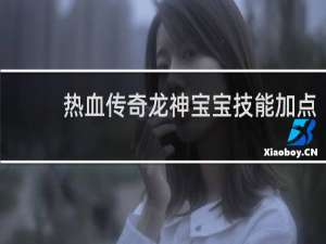 热血传奇龙神宝宝技能加点