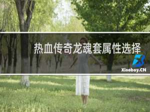热血传奇龙魂套属性选择