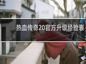 热血传奇 官方升级经验表
