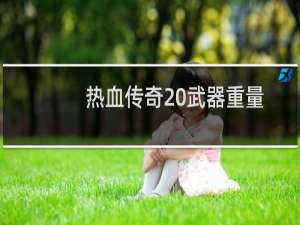 热血传奇 武器重量