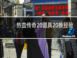 热血传奇 道具 换经验