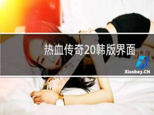 热血传奇 韩版界面