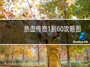 热血传奇1到60攻略图
