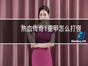 热血传奇1重甲怎么打怪