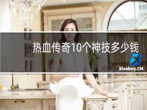 热血传奇10个神技多少钱