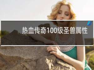 热血传奇100级圣兽属性