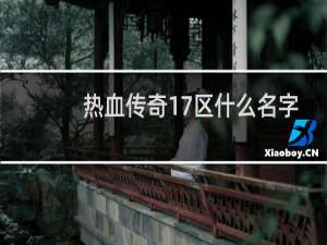 热血传奇17区什么名字