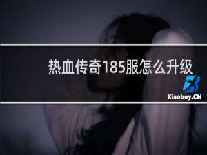 热血传奇185服怎么升级